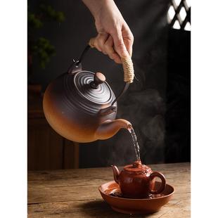 家用生潮LYG汕风 炉复古木碳炉陶瓷水壶养明火露烧营户外煮茶套装