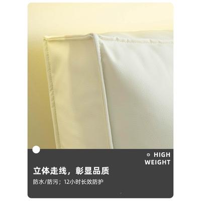 猫爪皮床沙发组软合室靠垫包沙F97HTM7M发202头5新款科技布可拆洗