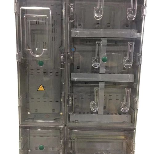 单相六户预付费式电表箱  耐用南G网电表箱 南网标准塑料表箱