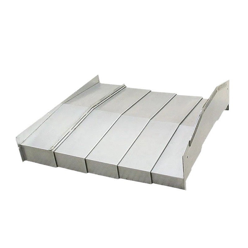 钢板防护罩 机床m伸缩式钢板防护罩 数控机床导轨钢板护罩