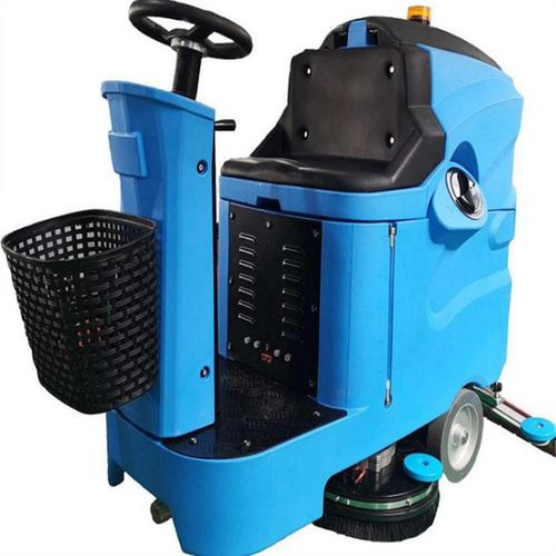 山东电动a工厂用地面擦地机驾驶式洗地机车间工业洗地车商用拖地