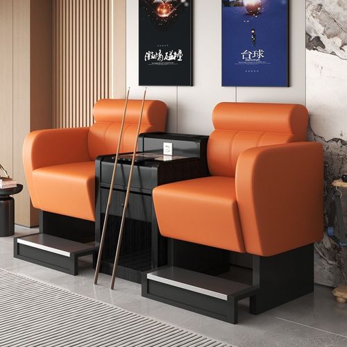 L!台球厅e观球椅桌球厅比赛看球沙发球房时尚休闲桌椅卡座