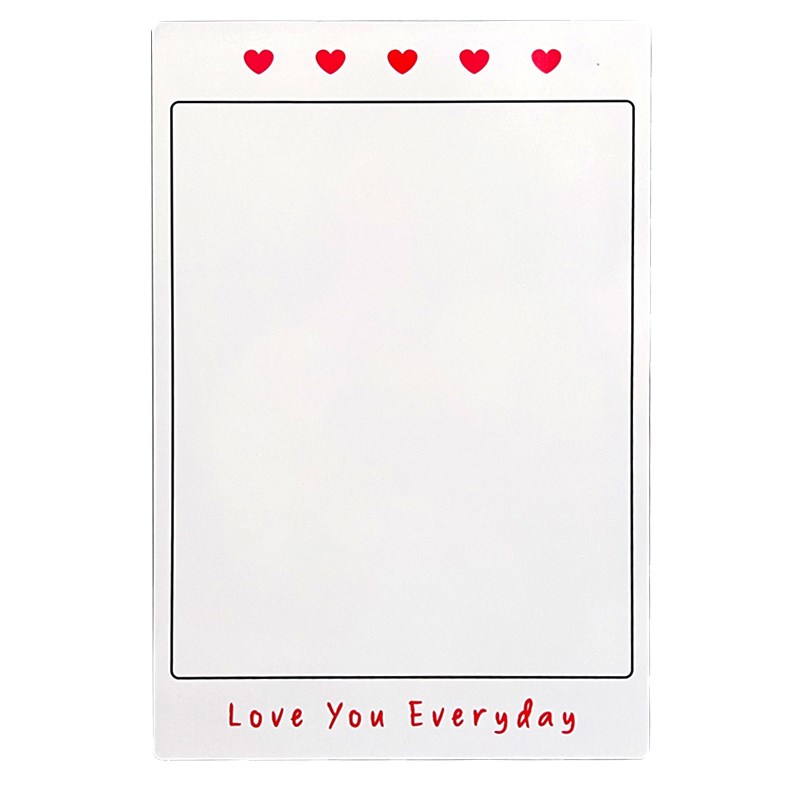 爱心便签冰箱贴磁吸留q言板可擦写白板计划表写字板便利贴装饰
