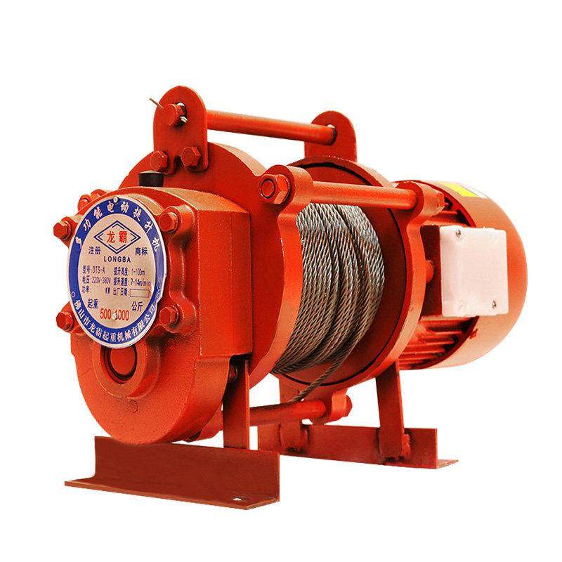 龙霸 电动葫芦1吨220V提升机多功能家用吊机380V建筑卷扬机起重机