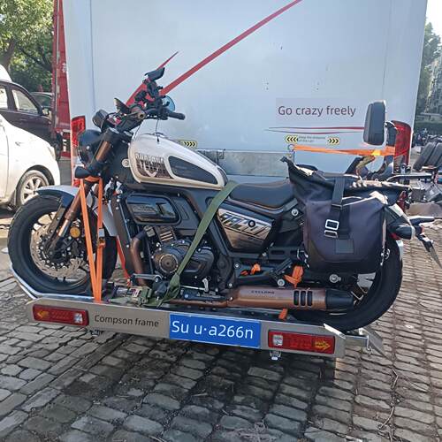 电动升降摩托车架Rv不锈钢后挂车架摩托车后挂车架自动调节架