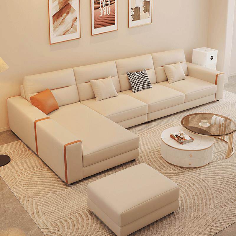 北欧科技布艺沙发小户型客厅现代简约2025新款家用直排贵妃位组合