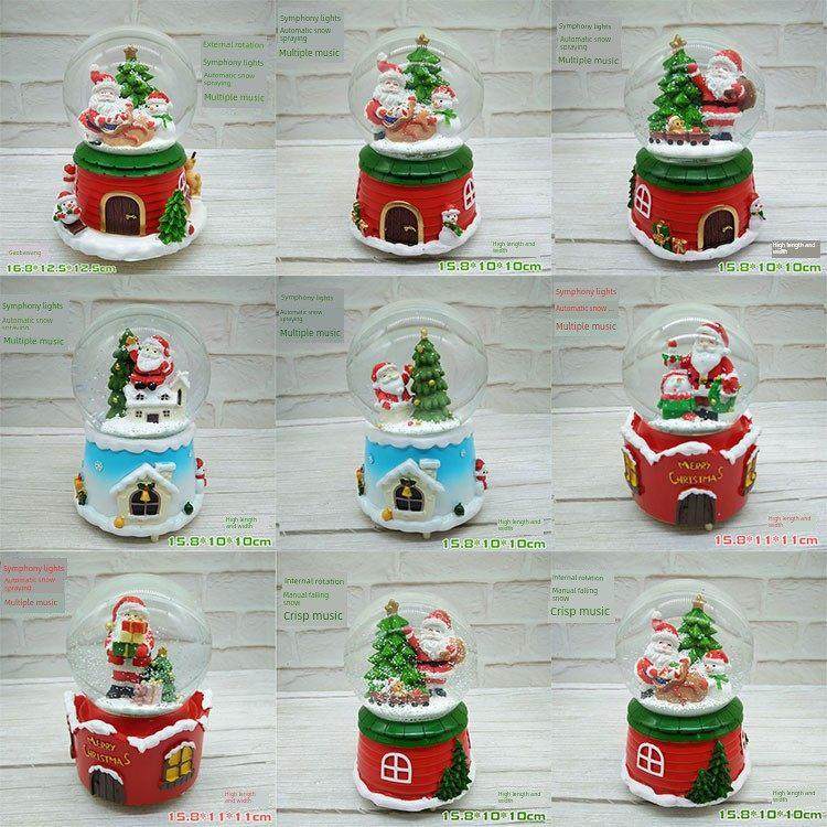 创意圣诞老人雪人音乐盒音乐盒水晶球儿童女孩生日礼物圣诞女友,家居饰品,装饰摆件,淘宝优惠券,粉丝福利购,淘宝优惠卷