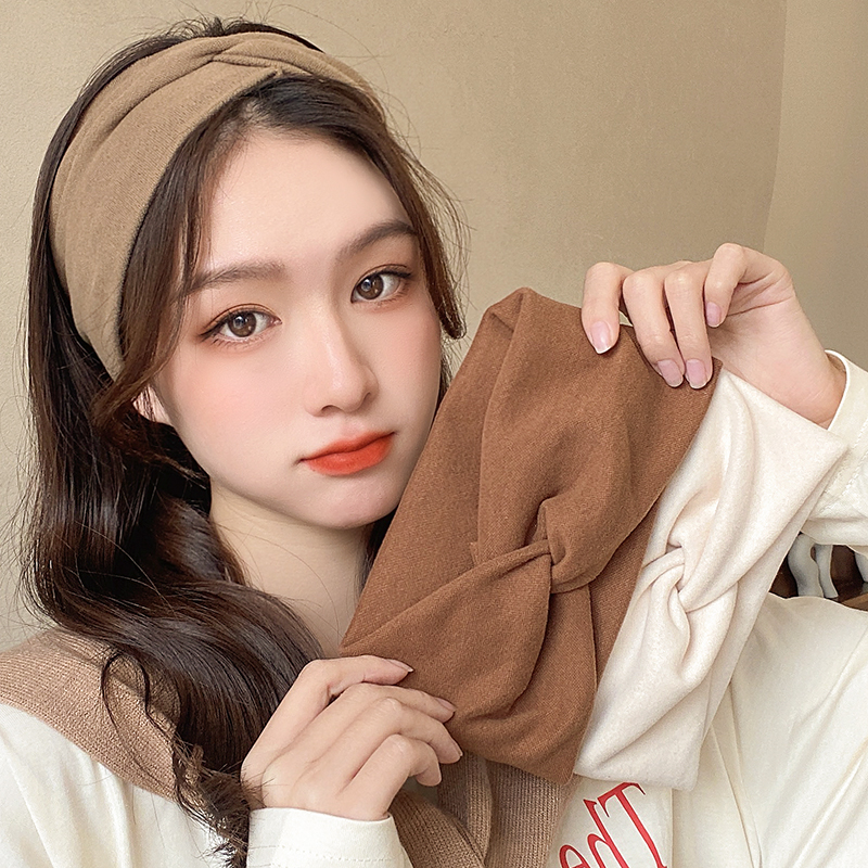 护额头带保暖防风德绒护脑门发带女百搭外出头套冬天束发带女洗脸