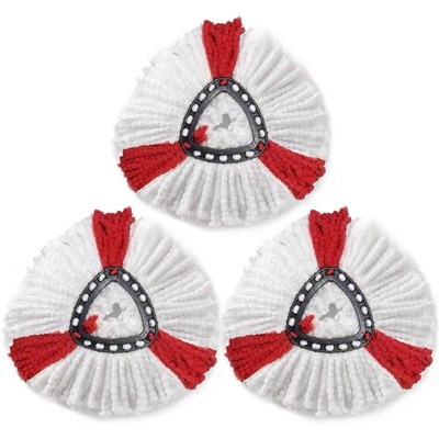 德国三角拖把替换装拖把彩色不掉毛加厚墩布头微配件省力包邮送达