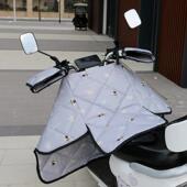 通用 双面防雨水四季 电动机车挡风被春秋防寒两件式 中厚电动车夏季