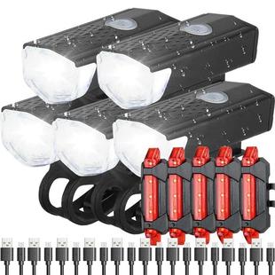 Rechargeable Headlight Taillight Front Light Bike Bicycle