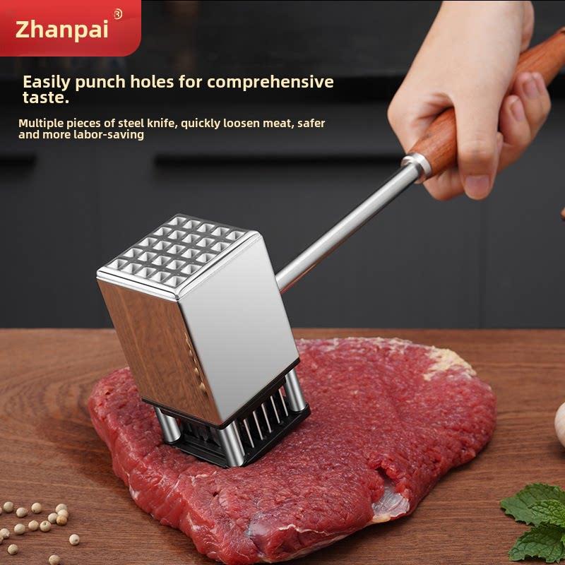 战牌304不锈钢肉松锤，肉锤，家用嫩肉机，断筋机，肉打孔针，打