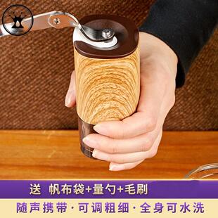 KINGTIME迷你手摇咖啡磨豆机咖啡豆研磨机家用磨粉机陶瓷磨芯手动