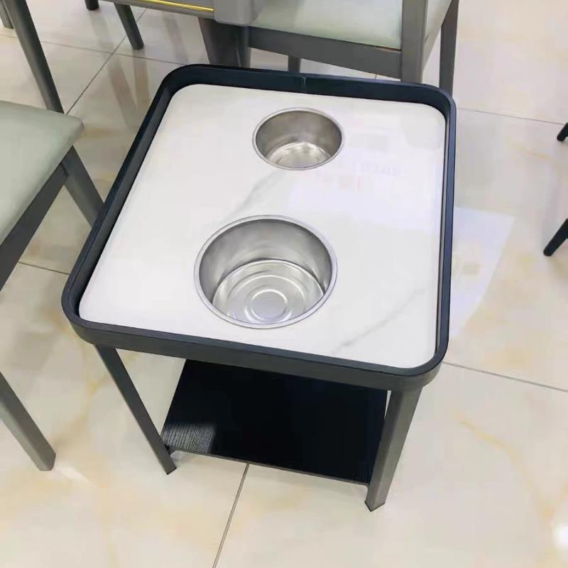 麻将桌茶几茶水架棋牌室专用茶几茶杯架麻将机茶楼小边几置物架