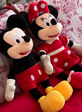 米奇压床娃娃娃娃一对结婚送新人毛绒玩偶可爱米妮公仔抱枕礼物新