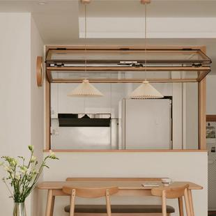 上下折叠推拉窗户玻璃窗原实木定制室内窗木窗花格左右折叠提拉窗