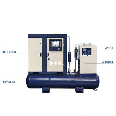 11kw1kMK-Shuanw永磁变频激割机光切5专用螺杆 螺杆式双罐一体节