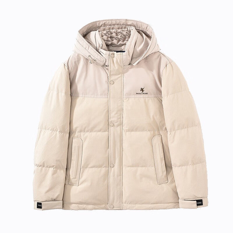 保罗彼得 专柜同款 男士舒适时尚保暖可拆卸帽子羽绒服SGDD75691