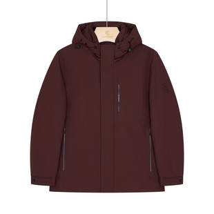 保罗·彼得 专柜同款 男士舒适简约纯色保暖防风羽绒服HWEDR00240