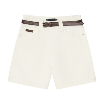 保罗·彼得 专柜同款 女士纯色百搭日常休闲时尚短裤YMFBH00320