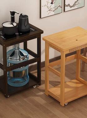 移动茶柜茶几侧柜家庭沙发侧桌水壶集成茶几桶桶储物架