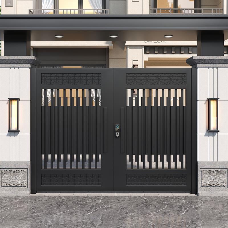 铝合金庭院门花园别墅大门农村自建房大门户外单双开院子大门
