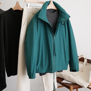 90绒子抽绳立领休闲男士 轻量保暖 羽绒服NYZY135X 美美小辣椒