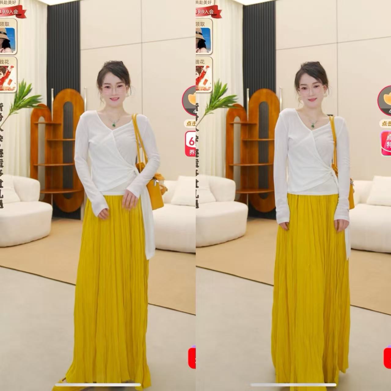 【春春Spring】特惠来袭肌理感法式垂坠A字百褶半身裙女 JYJT020X