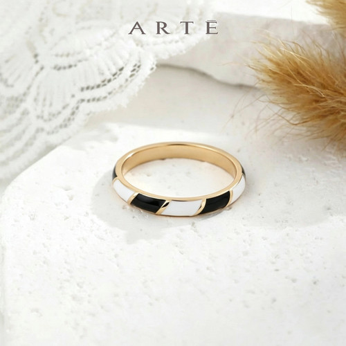 ARTE艾尔蒂轻奢珐琅戒指女