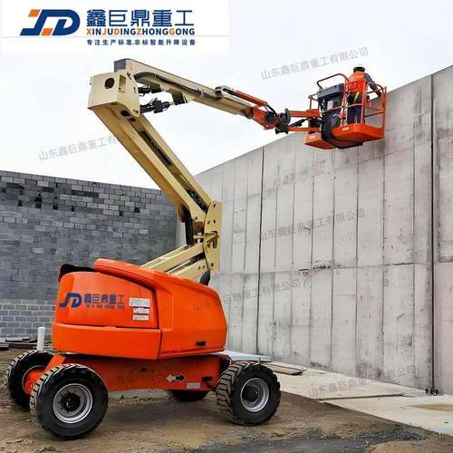 14米电动曲臂式移动式升降平台 维修登高车作业车 电动曲臂升降机