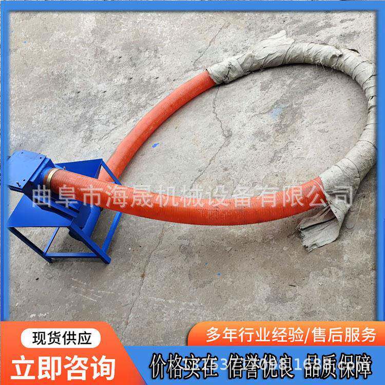 汽油动力化饲料上料机 车载后拖挂式收粮机 小型车载吸粮机