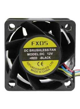 3828直流无刷散热风扇 超高转速 大风压 四线带调速PWM FG信号