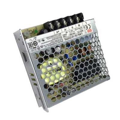 LRS-75-12稳压直流LED灯设备电机驱动12v6a72W明纬开关电源模块