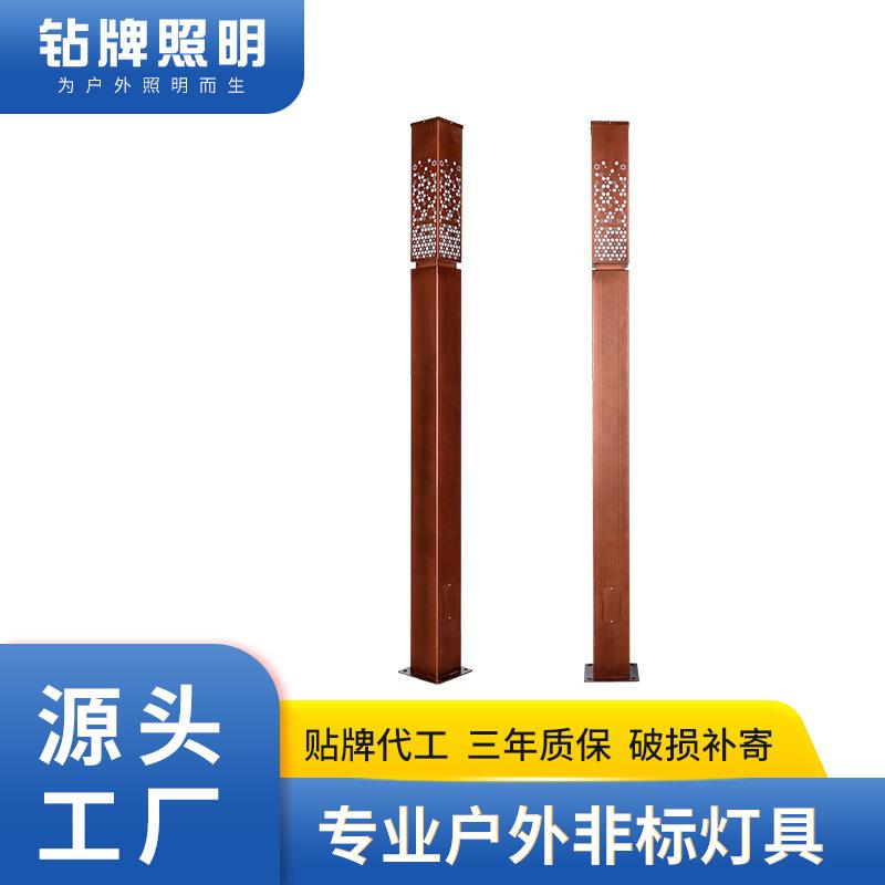 复古LED景观灯不锈钢户外防水草坪灯小区公园广场亮化装饰庭院灯