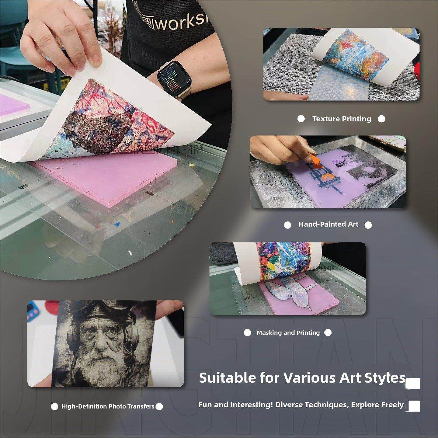 凝胶印花/手套印花软版（岩田印花授权）儿童DIY绘画拓印，质感愉,文具电教/文化用品/商务用品,画板/画架/速写板,淘宝优惠券,粉丝福利购,淘宝优惠卷