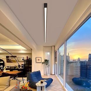 阳台灯走廊过道灯简约现代阳光房入户玄关灯极简长条衣帽间吸顶灯