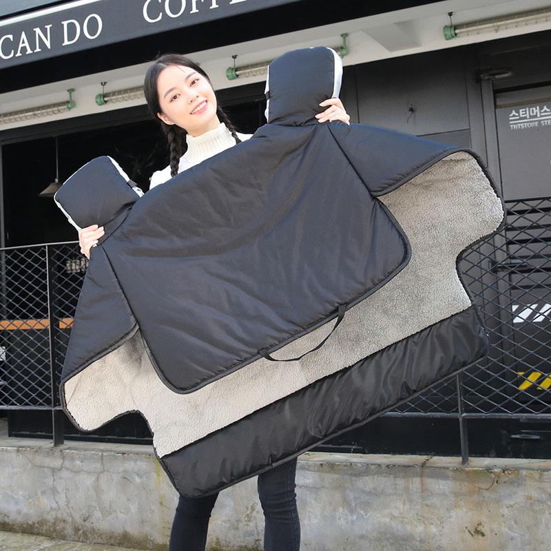 电瓶摩托车加绒加厚电车冬季款挡风被电动车防风水防寒挡风罩挡腿