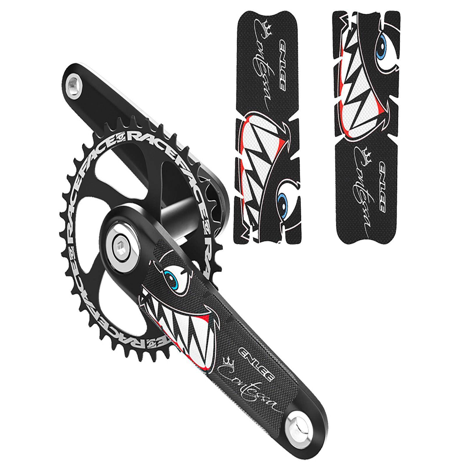 ENLEE自行车曲柄贴膜牙盘保护防刮蹭山地公路通用装饰水骑行耐单