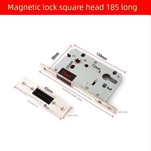 7255锁体自吸大葫芦静音房门锁吸铁石磁吸静音锁体房间实木门锁体