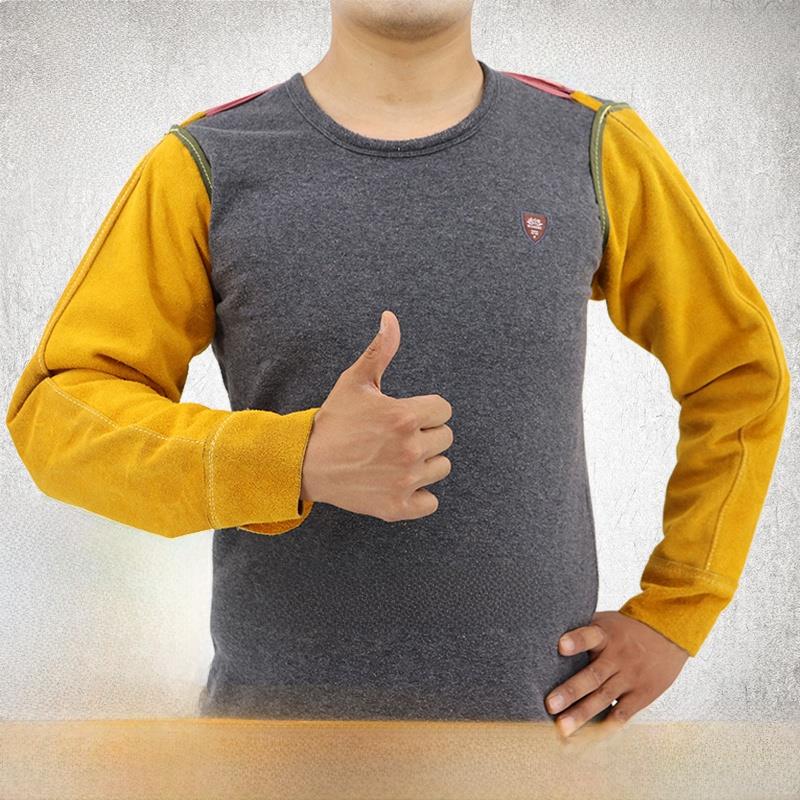 焊工专用袖套电焊套袖牛皮防烫耐高温防护装备防火花隔热劳保护袖