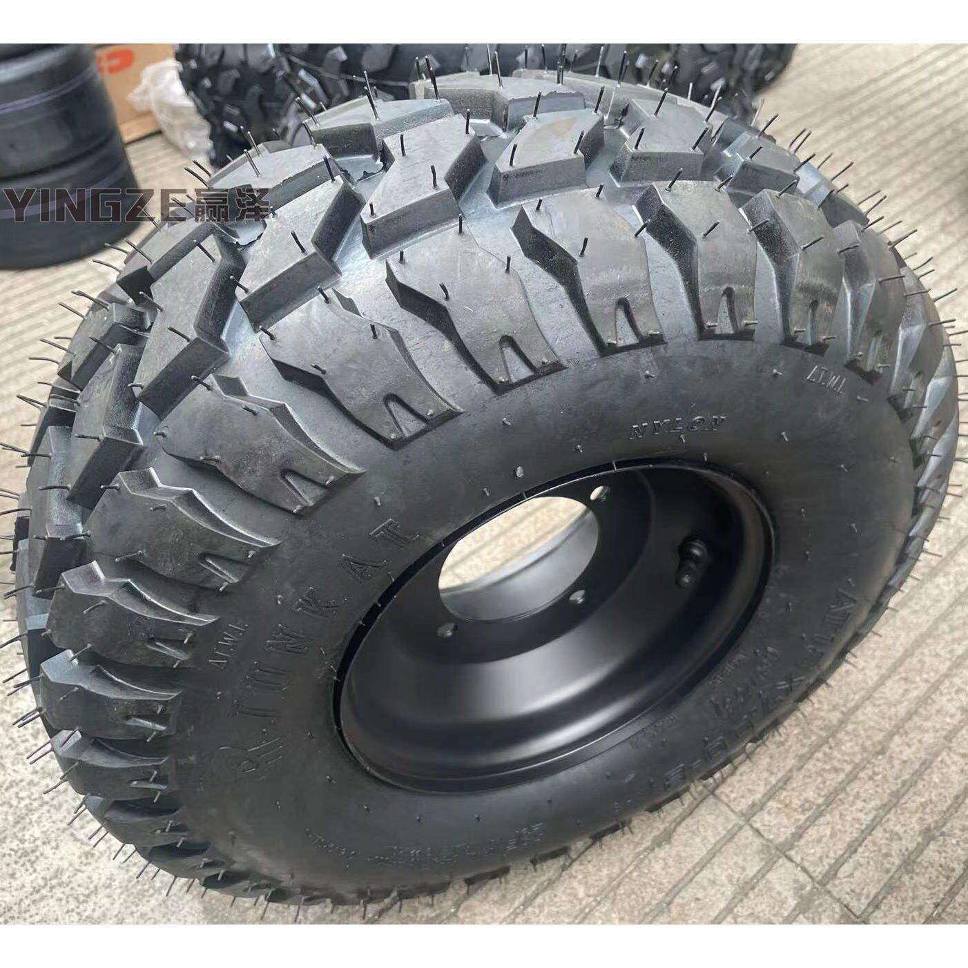 改装四轮机车配件沙滩车卡丁车18X7.00-8寸方块公路轮胎轮毂