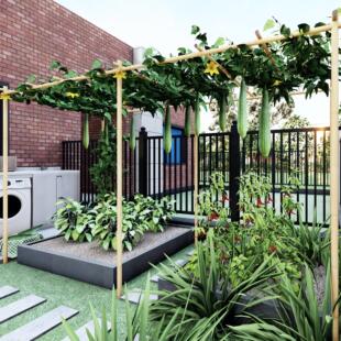 葡萄架铝合金彷竹户外庭院花园露台田园院子绿植紫藤爬藤花架子