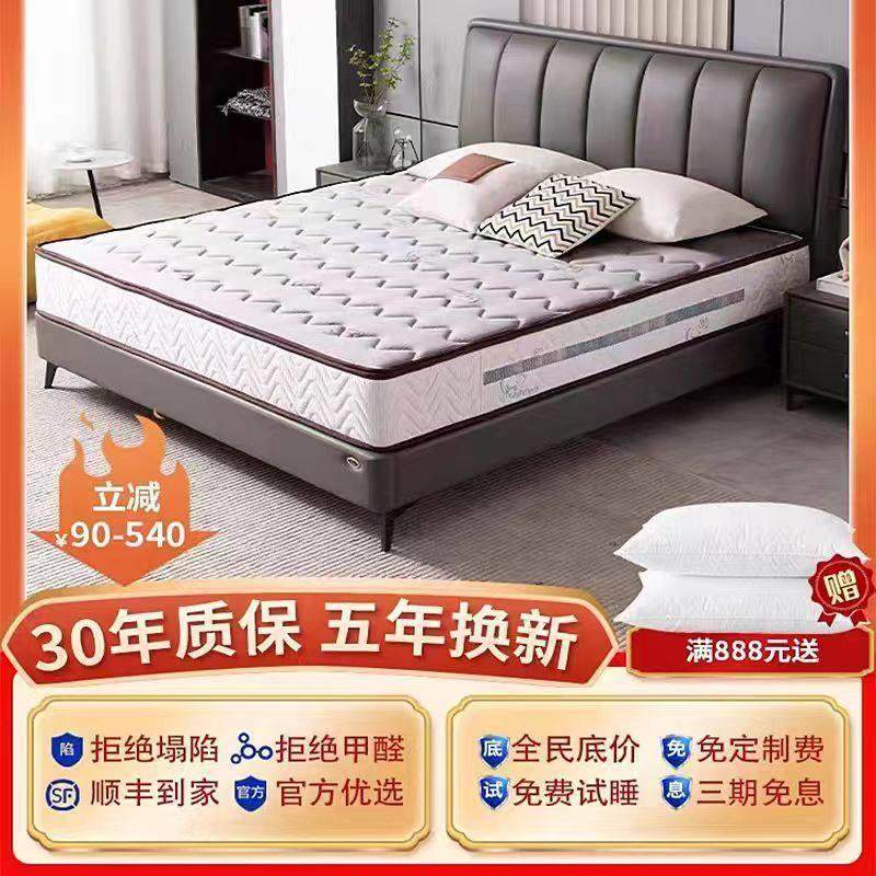 独立袋装弹簧床垫十大名牌20cm软垫乳胶椰棕软硬两用家用卧室官方,住宅家具,弹簧床垫,淘宝优惠券,粉丝福利购,淘宝优惠卷