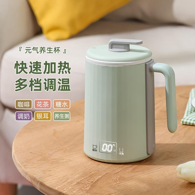 110V220V便携式养生杯旅行智能电炖锅多功能小型办公室煮粥热奶杯