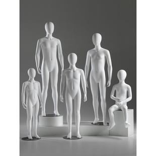 青少年全身儿童模特展示架男女童装店橱窗道具服装假人坐模特人偶