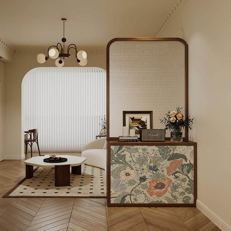 法式中世纪风格中式入口门鞋柜屏风实木隔断柜客厅餐厅浴室隔断,住宅家具,座屏,淘宝优惠券,粉丝福利购,淘宝优惠卷