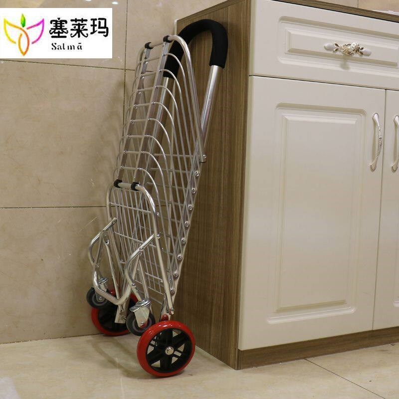 特价购物车买菜小拉车 可折叠爬楼手拉车家用便携菜篮拖车手推车