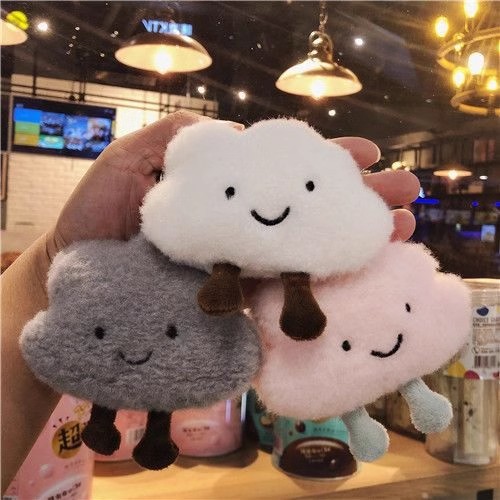 可爱云朵书包挂件白云钥匙扣儿童生日礼物娃娃抓娃娃机公仔礼