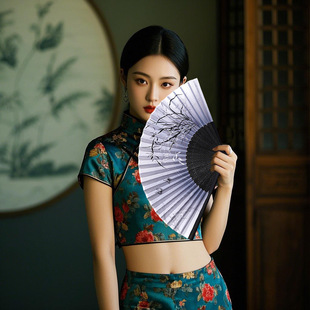 古风扇子折扇中国风汉服男女旗袍舞蹈跳舞儿童学生夏日随身折叠