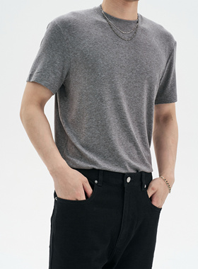 抗起球可机洗凉感澳洲美丽诺羊毛T恤25夏季新款cleanfit短袖体恤